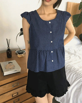Poetry and Dot Frill Blouse