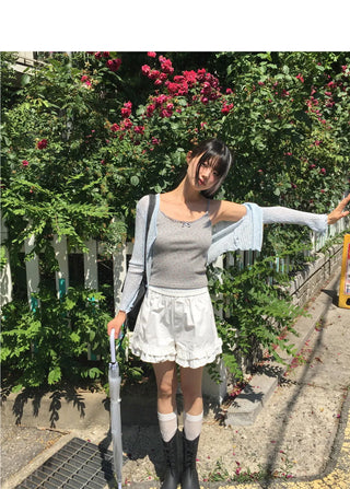 Haren Cancan Frill Banding Shorts Short Pants