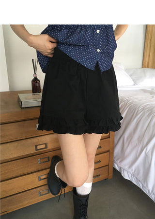 Haren Cancan Frill Banding Shorts Short Pants