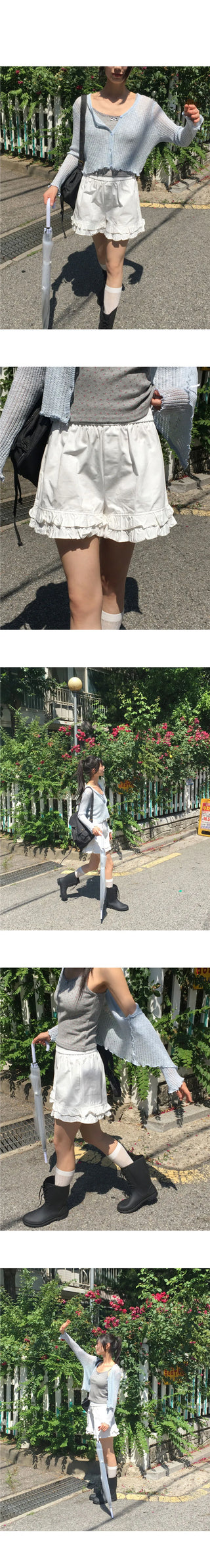 Haren Cancan Frill Banding Shorts Short Pants