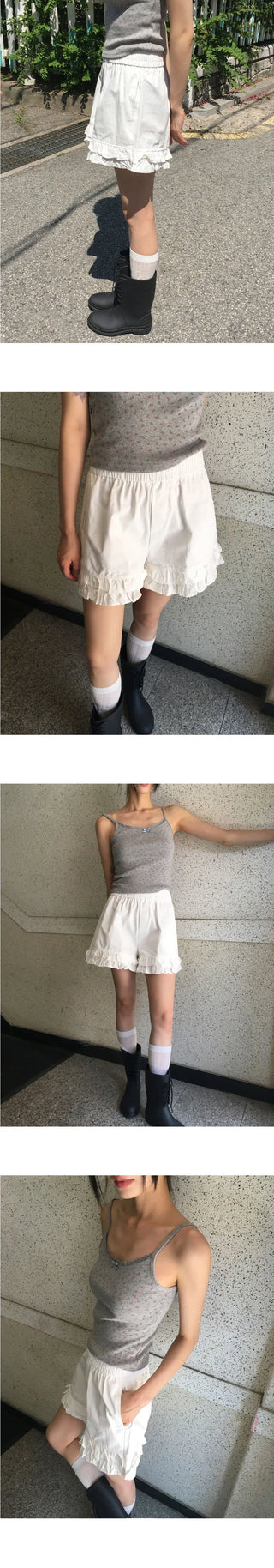 Haren Cancan Frill Banding Shorts Short Pants