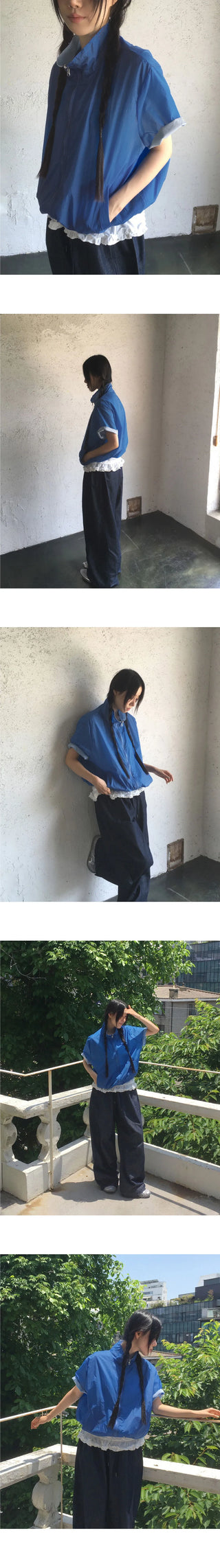 Tenshi Nonfade Raw Two Way Pintuck Banding Pants