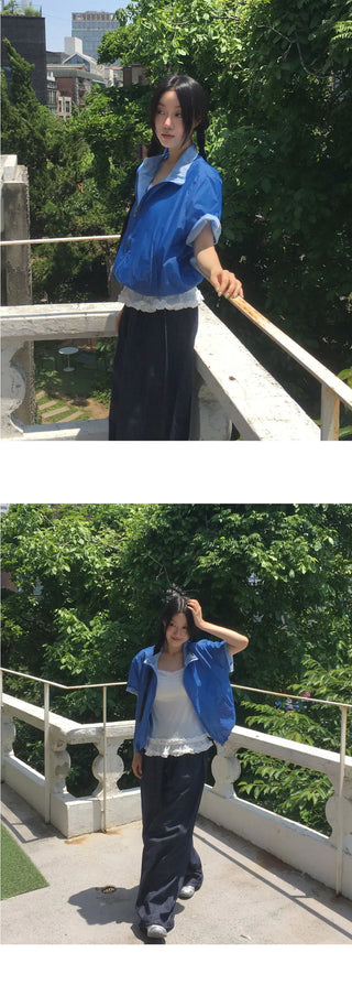 Tenshi Nonfade Raw Two Way Pintuck Banding Pants