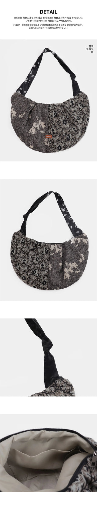 Eve Flower Fresley Shirring Shoulder Bag