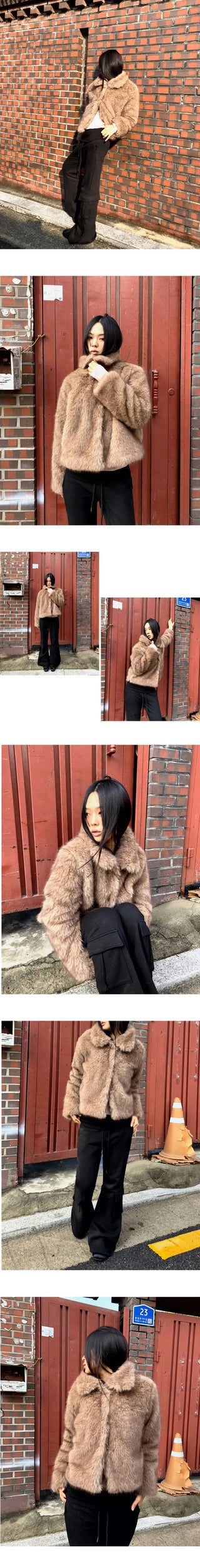 Sevin Kara two-tone fur jacket