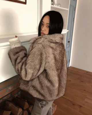 Sevin Kara two-tone fur jacket