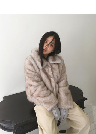Sevin Kara two-tone fur jacket
