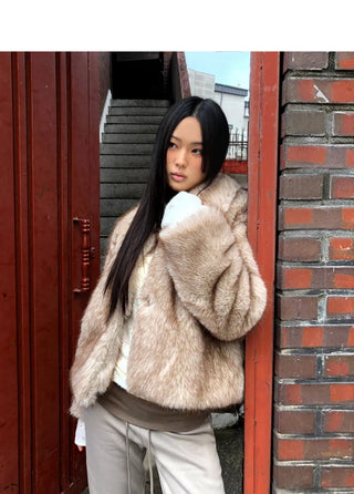 Sevin Kara two-tone fur jacket