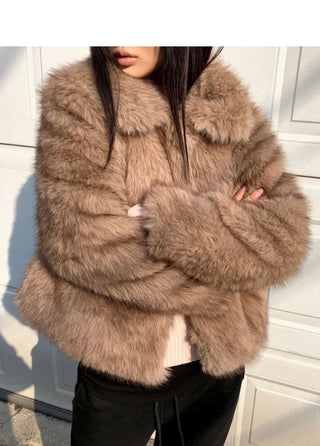 Sevin Kara two-tone fur jacket