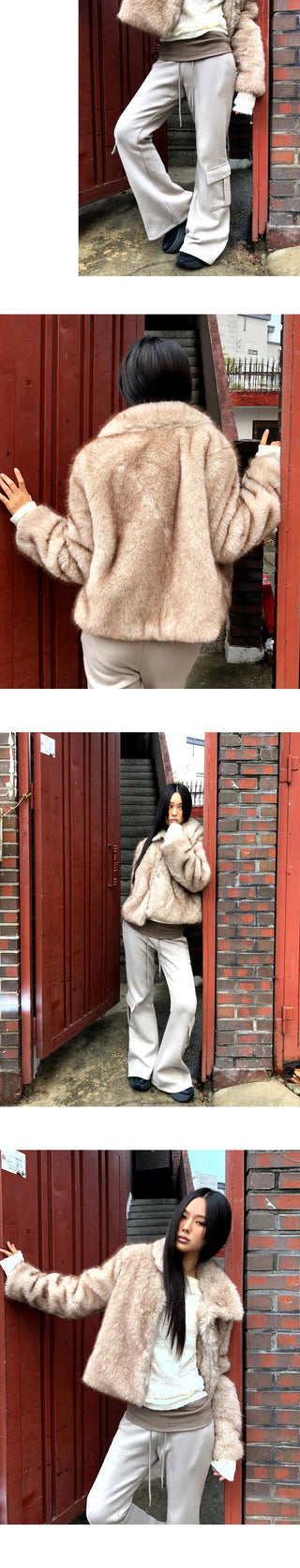 Sevin Kara two-tone fur jacket