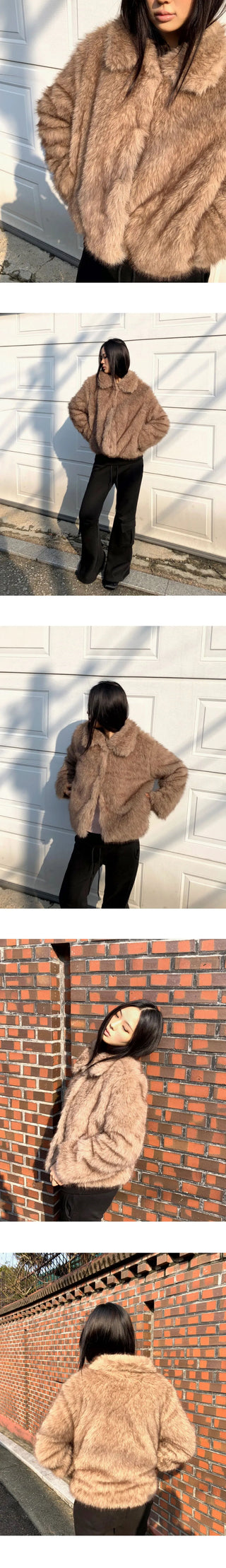 Sevin Kara two-tone fur jacket