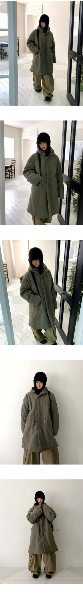 Pine Long Nightwear Padded Hooded Jacket