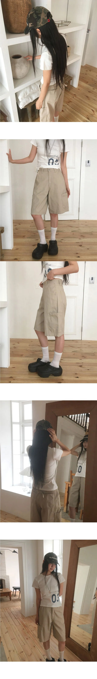 Tipu Vizo Cargo Pocket Cotton Bermuda Pants