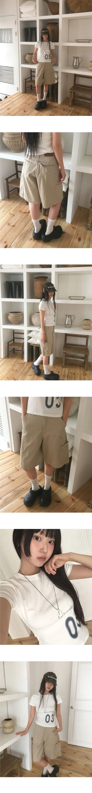 Tipu Vizo Cargo Pocket Cotton Bermuda Pants