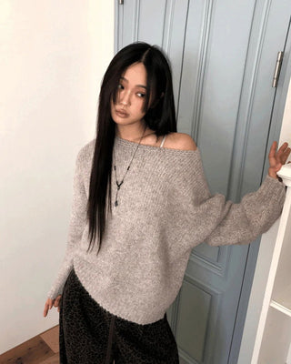 Deu Round Neck Loose-fit Knitwear