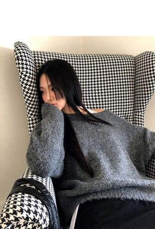 Deu Round Neck Loose-fit Knitwear