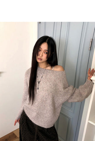 Deu Round Neck Loose-fit Knitwear