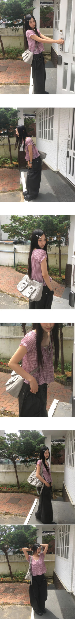 Cran Vintage Pocket Leather Shoulder Bag