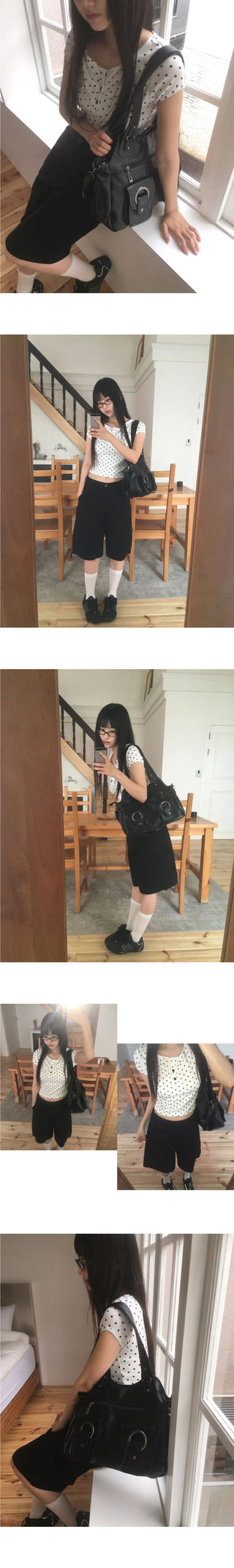 Cran Vintage Pocket Leather Shoulder Bag