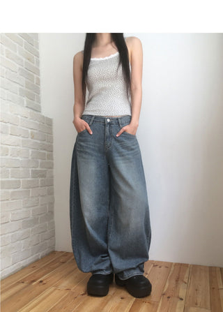 Roju Balloon Wide Denim Pants