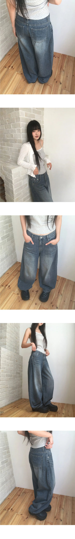 Roju Balloon Wide Denim Pants