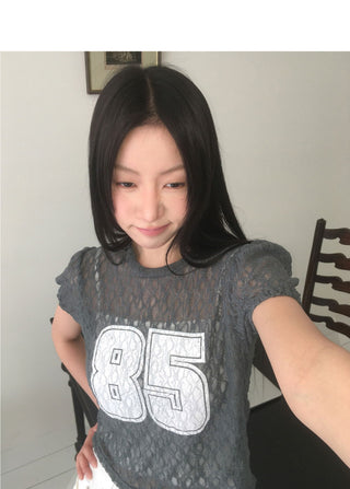 Nosen Lace Puff Short Sleeve T-Shirt