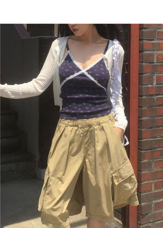 Yoring Summer Sheer Ribbed Cardigan