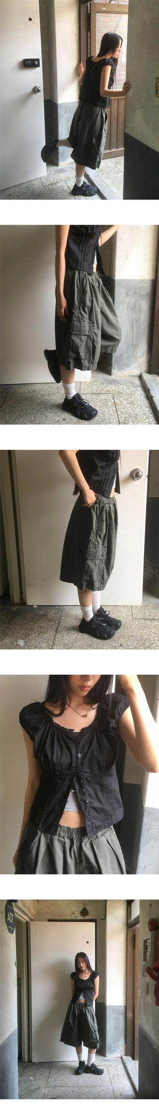 Kinch Pigment Faded Shorts Bermuda Pants