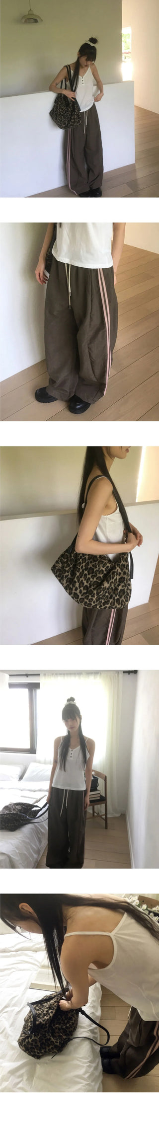 Neot Side Track Color Block Nylon Pants