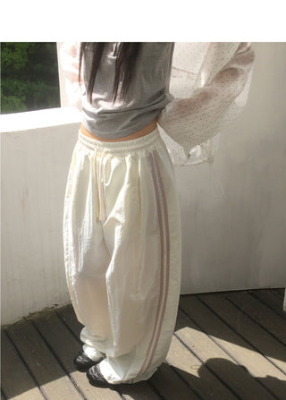 Neot Side Track Color Block Nylon Pants