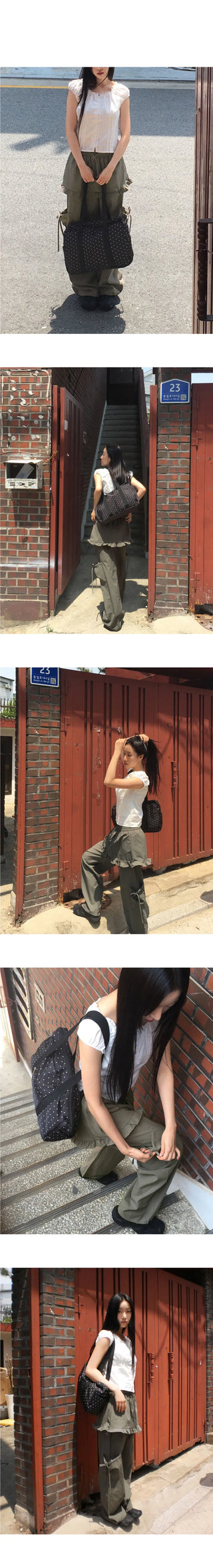 QJ Big Dot Dot Shoulder Bag