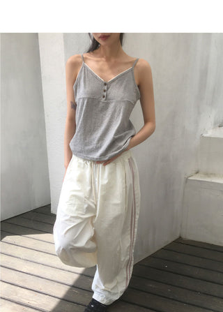 Karimmo Lace Button Sleeveless
