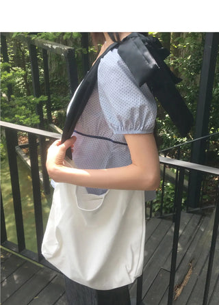 Eno Ribbon Strap Cotton Cross Shoulder Bag