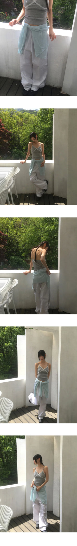 Pheno Dot Track Color Block Nylon Pants