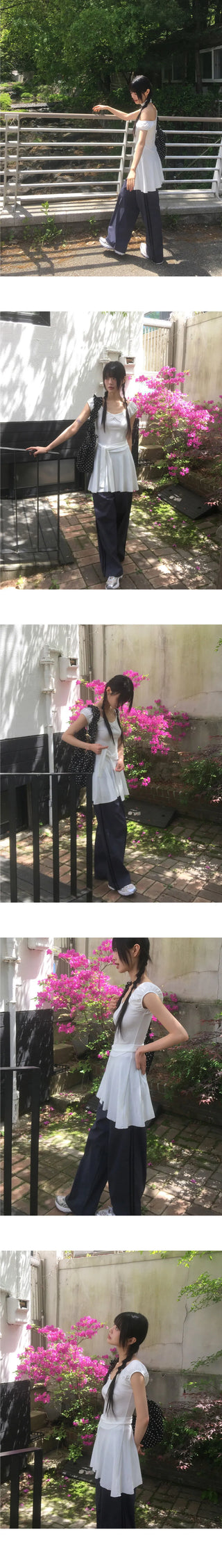 Pheno Dot Track Color Block Nylon Pants