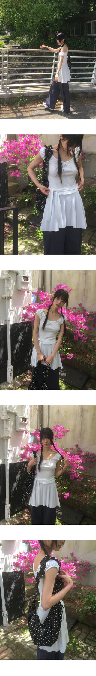 Miruka Dot String Crossbody Bag