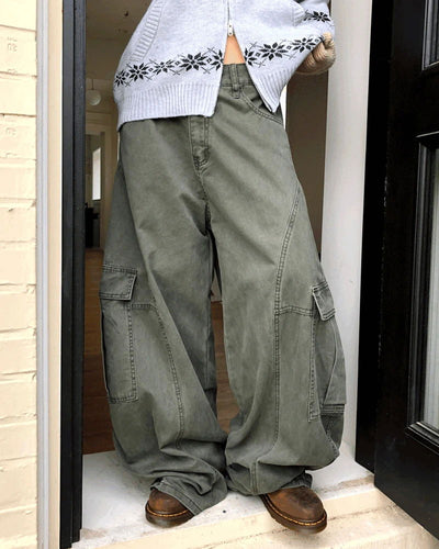 Snee Vintage Wide Cargo Pants