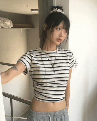 Raven Loose-fit striped short sleeve t-shirt