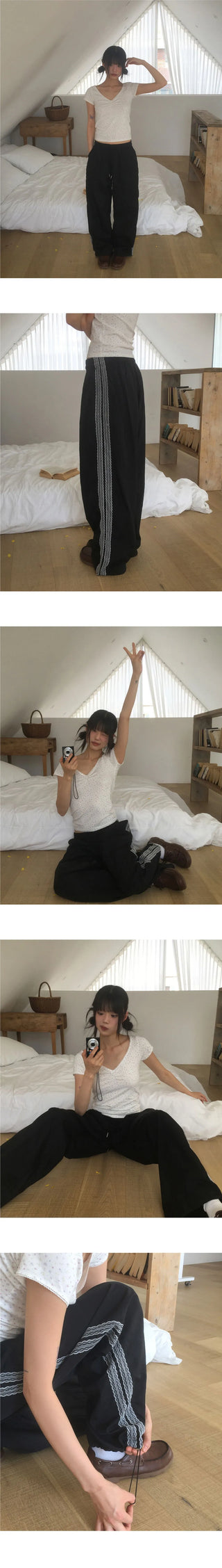 Wham Race Track Two Way Nylon Pants