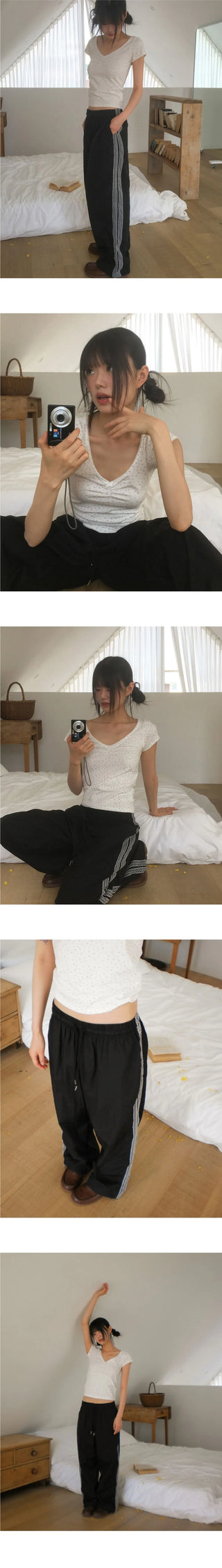 Wham Race Track Two Way Nylon Pants