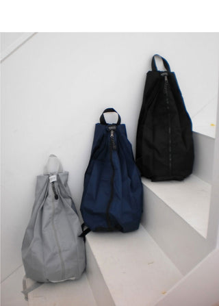 U-Ring Folding Pleated Nylon Backpack