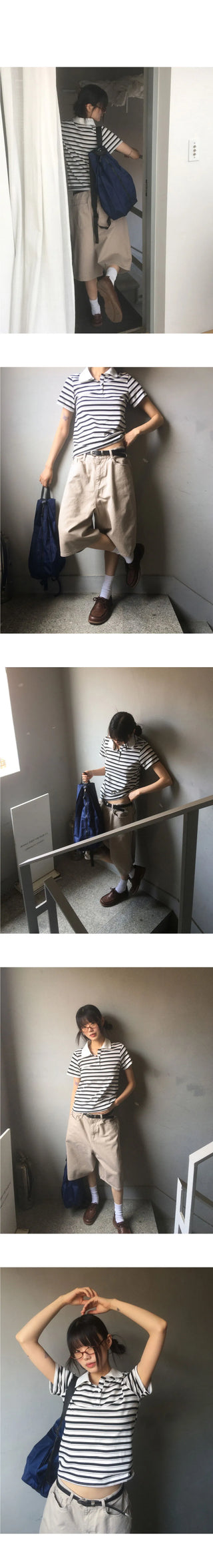 U-Ring Folding Pleated Nylon Backpack