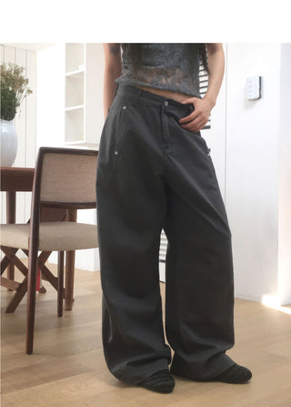 Zve Rivet Split Wide Pants