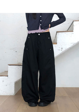 Zve Rivet Split Wide Pants