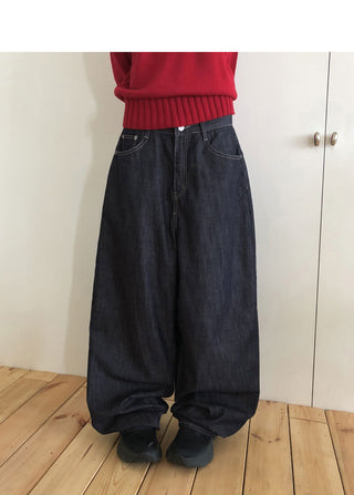 Yuki Raw Pocket Balloon Denim Pants