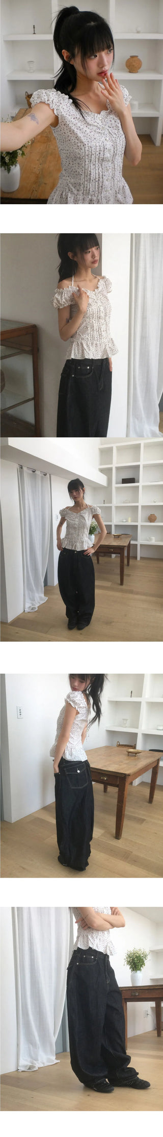 Yuki Raw Pocket Balloon Denim Pants