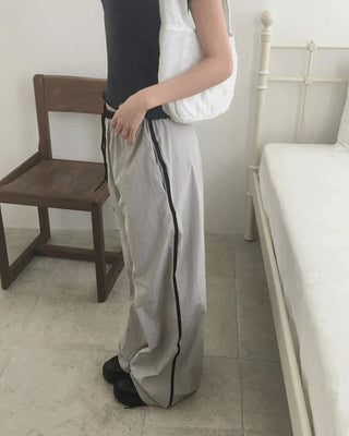 Yobi Line Color Block Nylon Pants