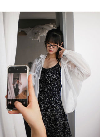 POININ NYLON WINDSHIELD HOODED ZIP-UP