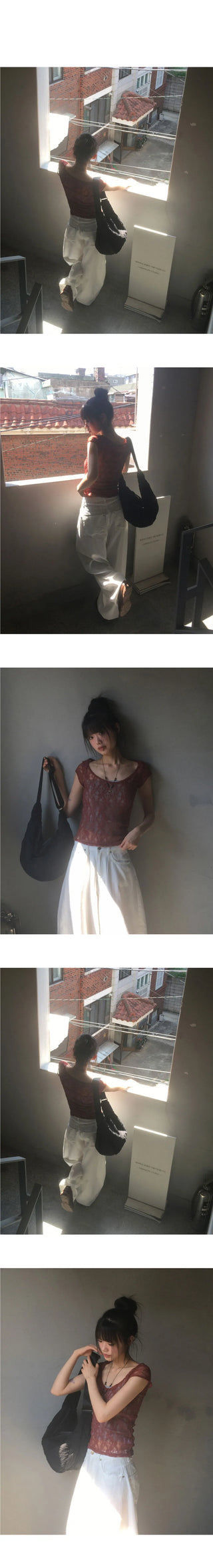 Leon Fleece Pleated Big Crossbody Bag