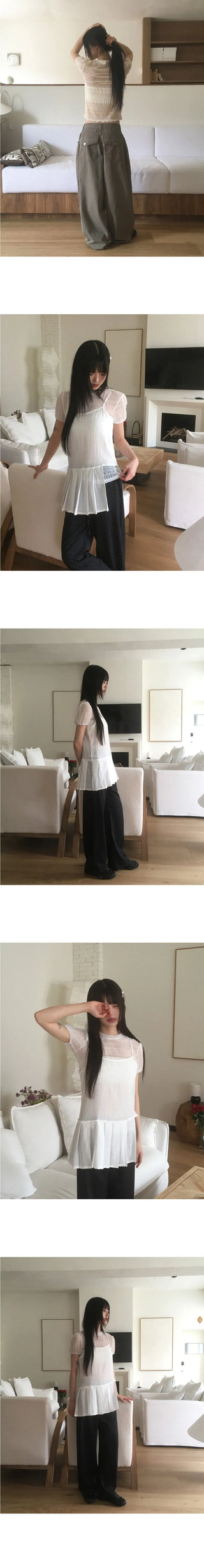 Levert Mesh Lace Short Sleeve T-Shirt